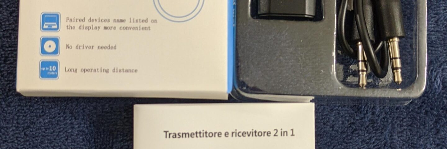 Aigoss Adattatore Bluetooth USB 2 in 1 Trasmettitore e Ricevitore (2)